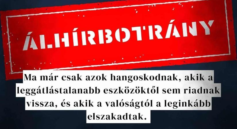Már a baloldali sajtó is meghátrált, gyakorlatilag elismerték, hogy álhírkampány folyik