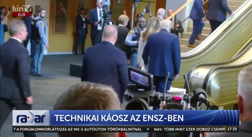 Radar - Döbbenet az ENSZ-ben: leállt a mozgólépcső, majd a súgógép is