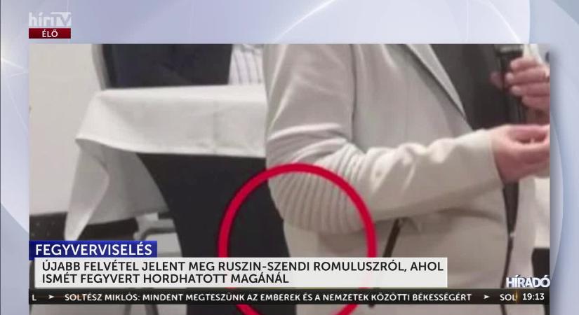 Újabb felvétel Ruszin-Szendi Romuluszról: fegyverrel jelenhetett meg a Tisza-rendezvényen, ahol gyerekek is voltak  videó