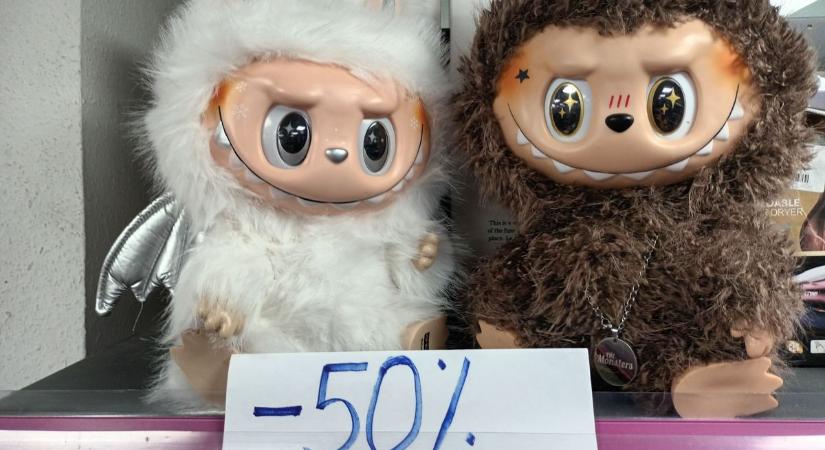 Búcsú a Labubu őrülettől? Egy zalai üzletben sokkoló áron kínálják a plüssfigurákat