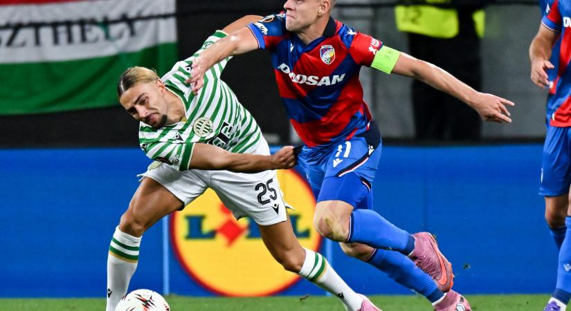 10 emberrel, a legutolsó pillanatban szerzett góllal játszott 1-1-es döntetlent és szerzett 1 pontot az Európa-ligában a Ferencváros