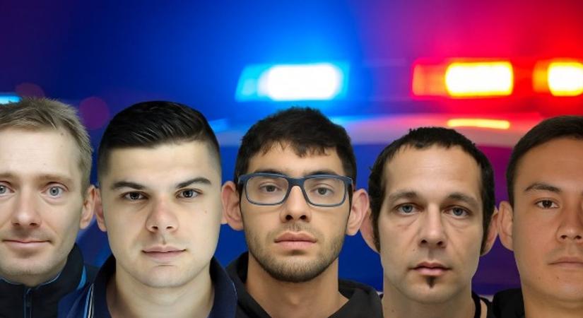 Öt szökésben lévő férfit keresnek a Veszprém vármegyei rendőrök