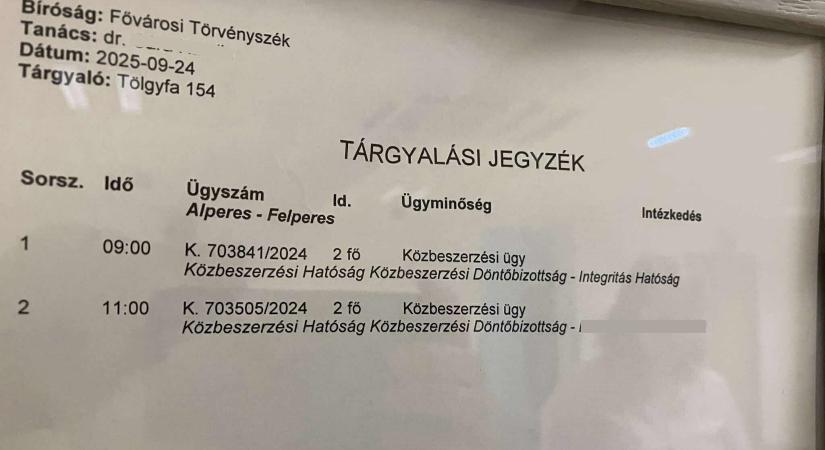 NER-cég miatt csapott össze a bíróságon az Integritás Hatóság és a Közbeszerzési Hatóság