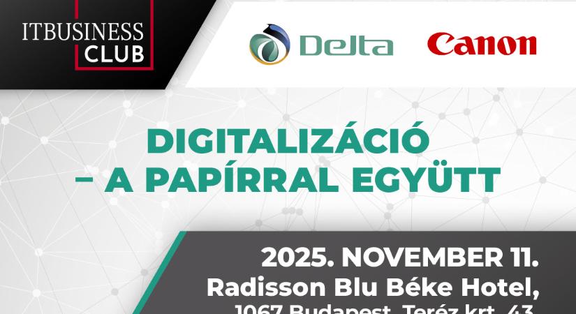 Novemberi Club: Digitalizáció – a papírral együtt