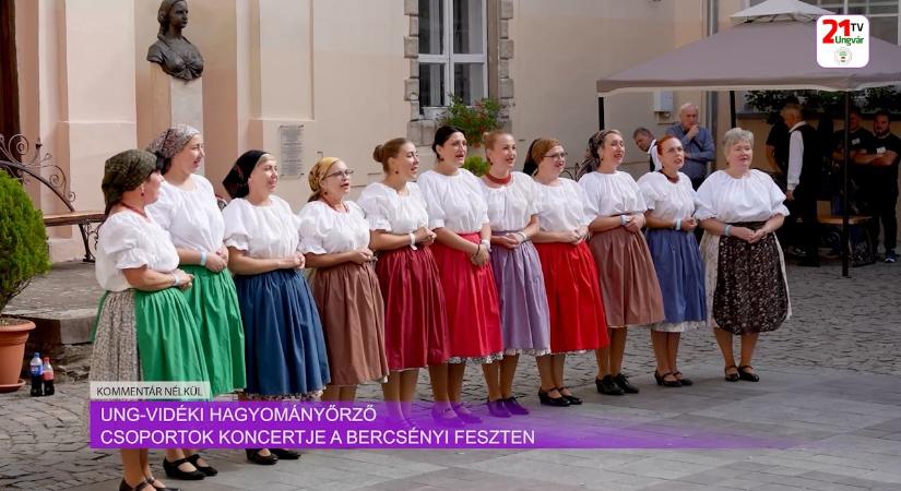 Kommentár nélkül (2025.09.26) Ung-vidéki hagyományőrző csoportok koncertje a Bercsényi feszten (videó)