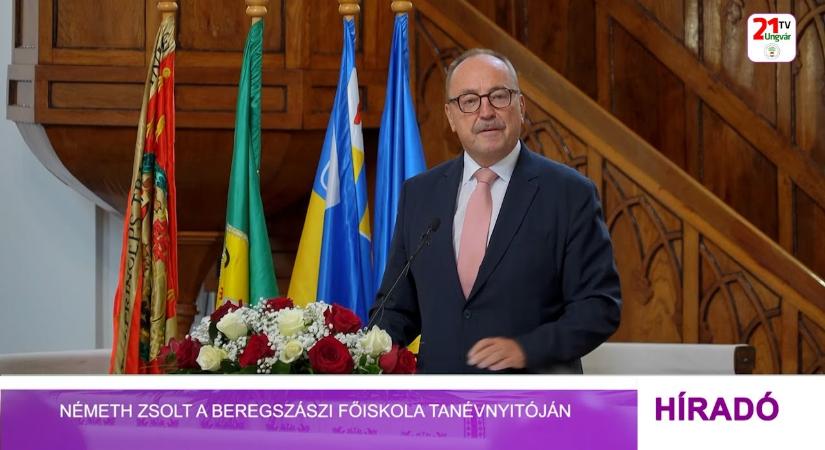 Németh Zsolt a beregszászi főiskola tanévnyitóján (videó)