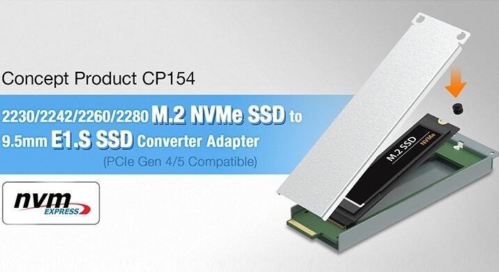 M.2-es SSD-ből E1.S-est az Icy Box adapterével
