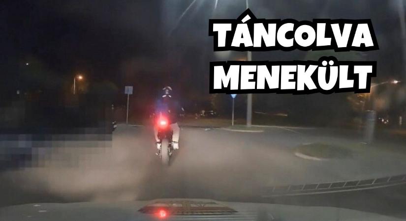 Táncolt a motoron a 17 éves, rendőrök elől menekülő fiú