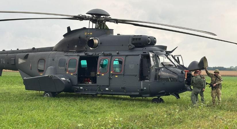 Kényszerleszállást hajtott végre egy honvédségi helikopter