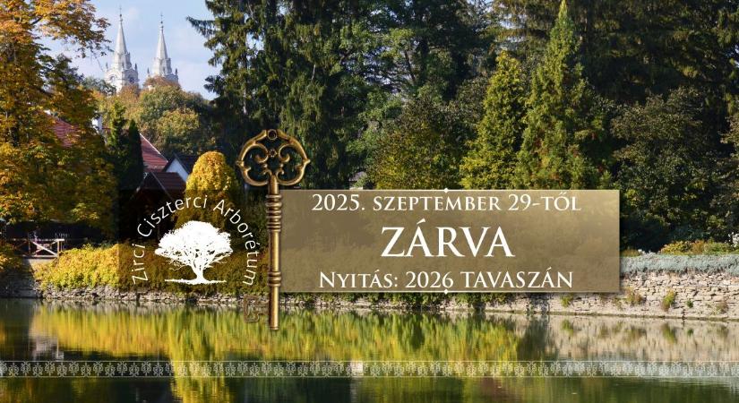 Bezár az egyik legszebb hazai arborétum