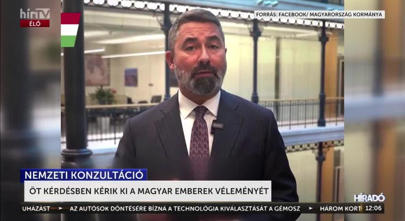 Itt a nemzeti konzultáció utolsó, ötödik kérdése  videó