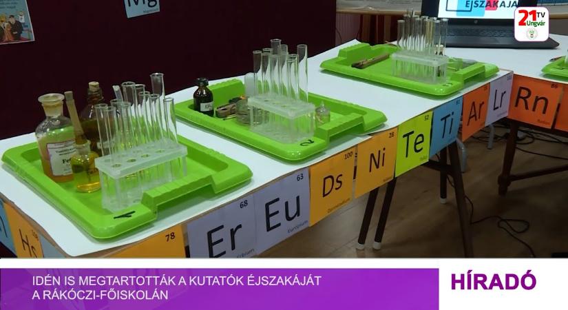 Idén is megtartották a Kutatók Éjszakáját a Rákóczi-főiskolán (videó)