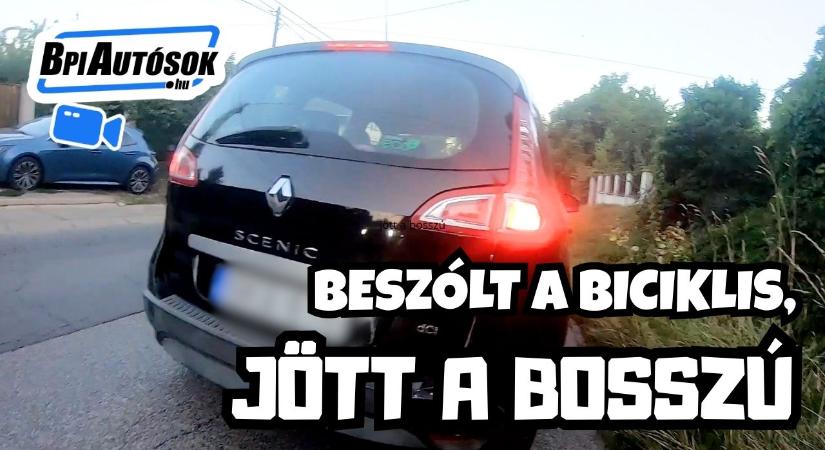 Beszólt a bringás, majd jött a többszörös bosszú