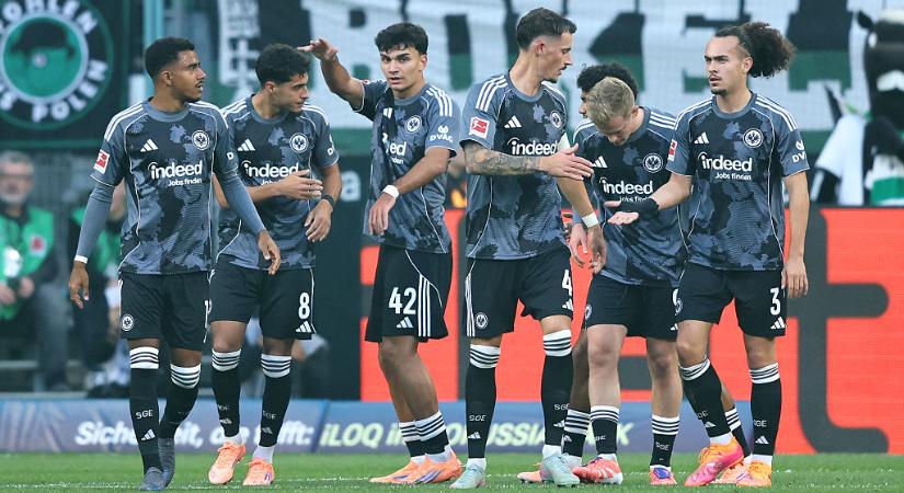 Bundesliga: tízgólos mérkőzésen nyert a Gladbach otthonában az Eintracht Frankfurt! – videóval