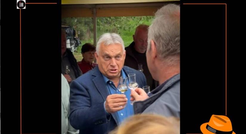 Orbán vasárnapi ‘hazafias kötelessége’: egy (?) pohár pálesz legurítása