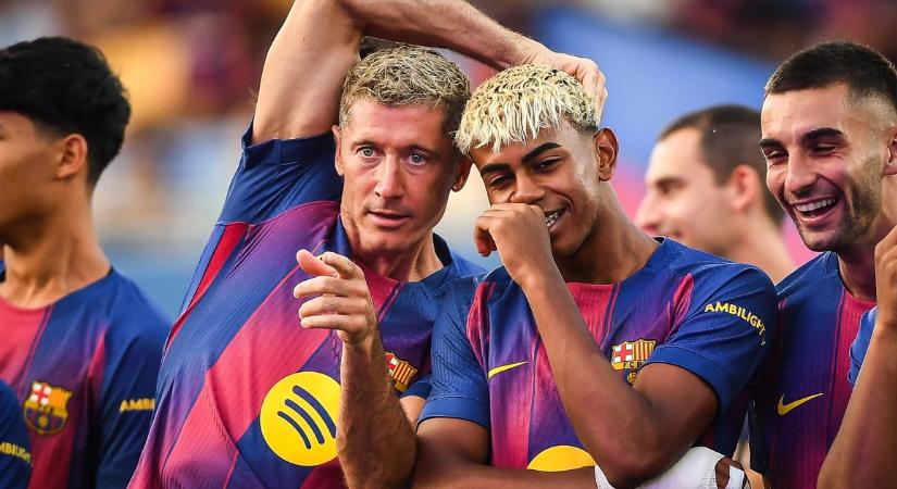 Lewandowski és Yamal fordítása – a Barcelona az élre ugrott