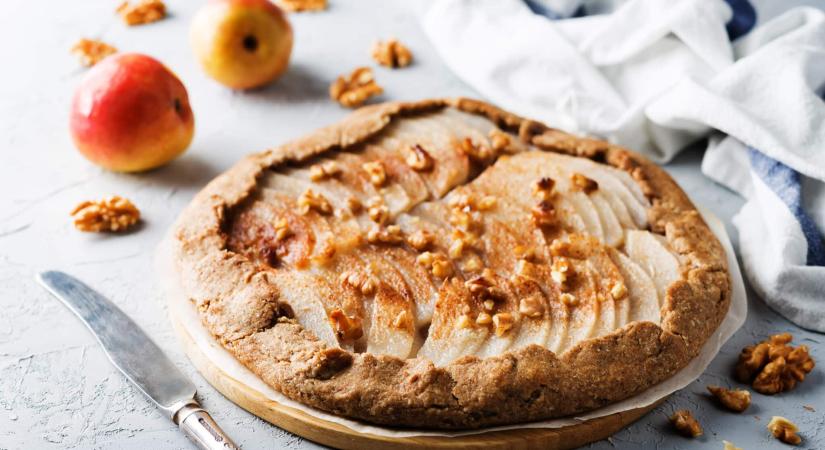 Körtés galette dióval – rusztikus, gyorsan elkészíthető őszi desszert