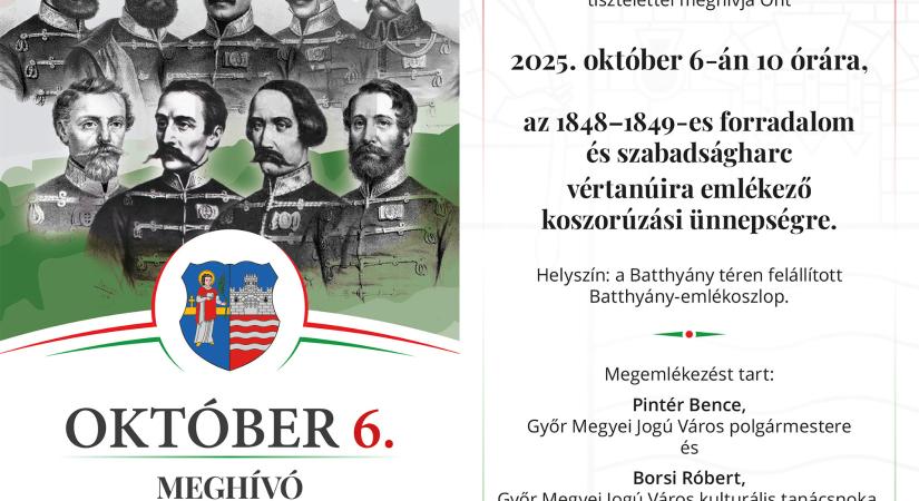 Koszorúzási ünnepség – október 6.