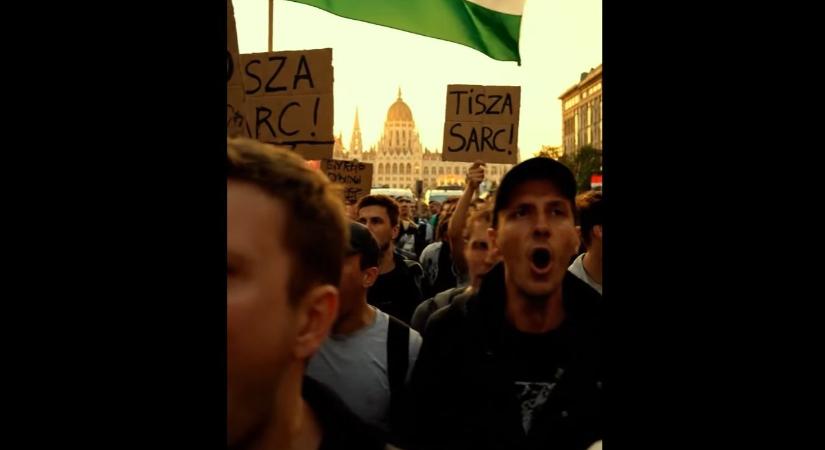 MI-generálta videóban riogat a Fidesz azzal, tüntetésekbe fulladó disztópia lenne egy Tisza-győzelem