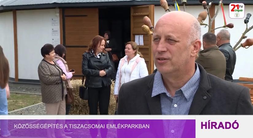 Közösségépítés a Tiszacsomai Emlékparkban (videó)