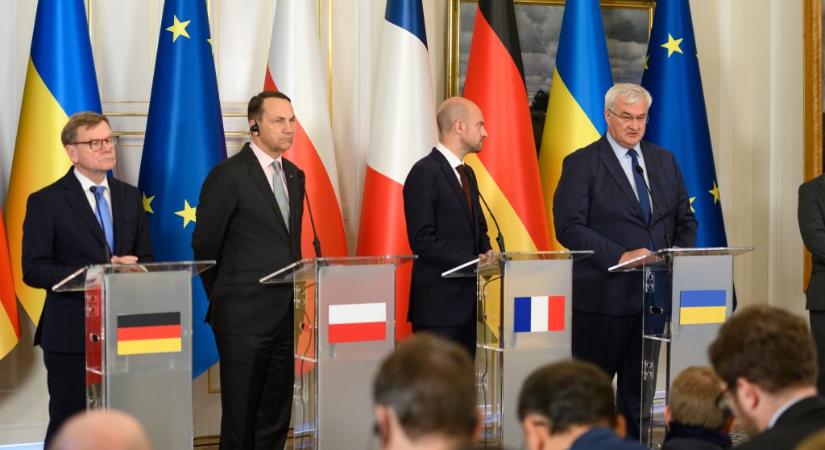 „Oroszország katonailag, politikailag és gazdaságilag is vesztésre áll” – hangzott el a weimari háromszög találkozóján