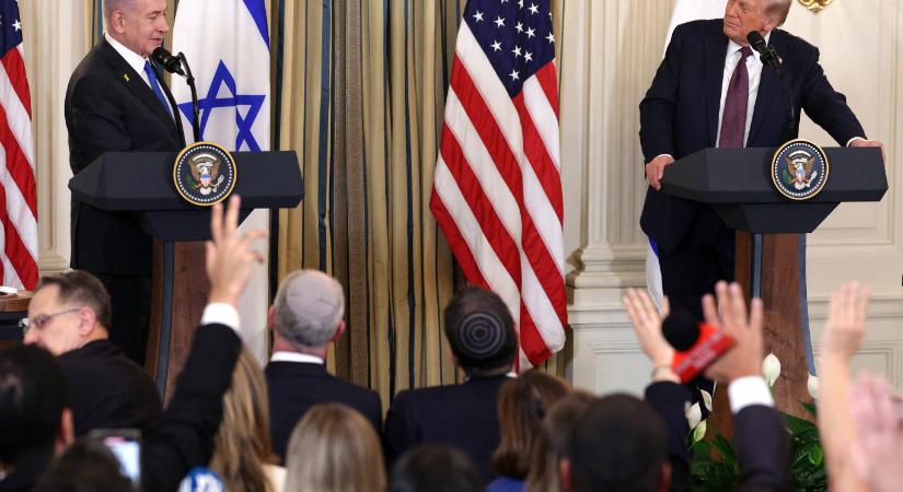 Bemutatta béketervét Trump, ami megszüntetné a „Hamász jelentette fenyegetést”
