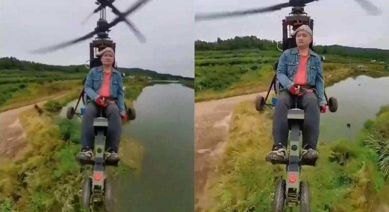 Élő adásban vesztette életét egy kínai influencer, mikor lezuhant repülő járművével