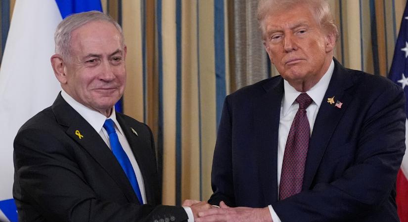 Netanjahu Trump jelenlétében fejezte ki sajnálatát a katari miniszterelnöknek a dohai rakétatámadás miatt