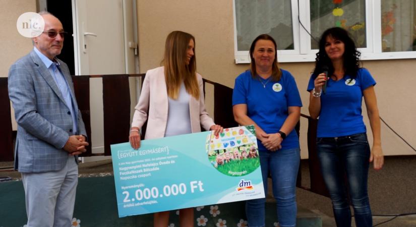 Nagyvenyim büszkesége a Napocska csoport – átadták a dm Nap gyermekei pályázat fődíját