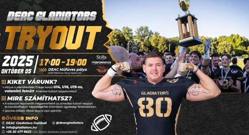 A DEAC-nál keresik a jövő Gladiátorait