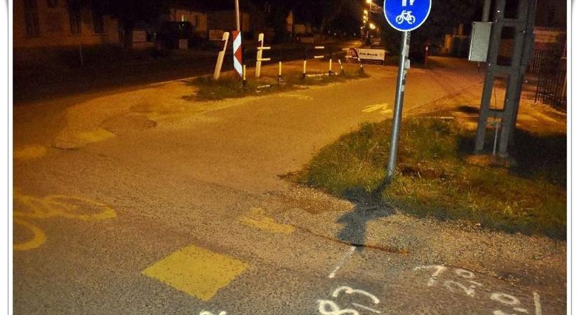 A vízelvezető árokba sodródott egy biciklis Nyúlon, cserbenhagyó sofőrt keres a rendőrség - fotó