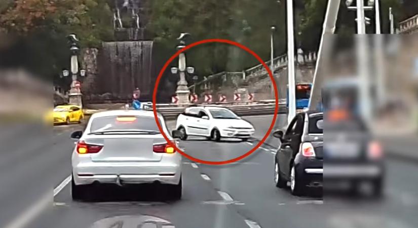 Két hónapra bevonták a jogsiját a fordosnak, aki megcsúszott az Erzsébet hídon