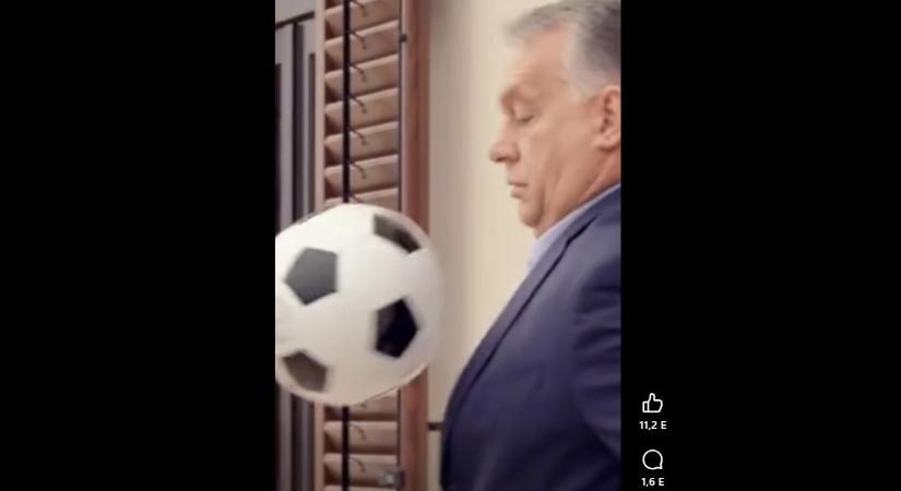 Orbán Viktor lő gólt Magyar Péternek a Fidesz új, mesterséges intelligenciával készült videóján