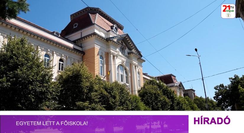 Egyetem lett a főiskola! (videó)