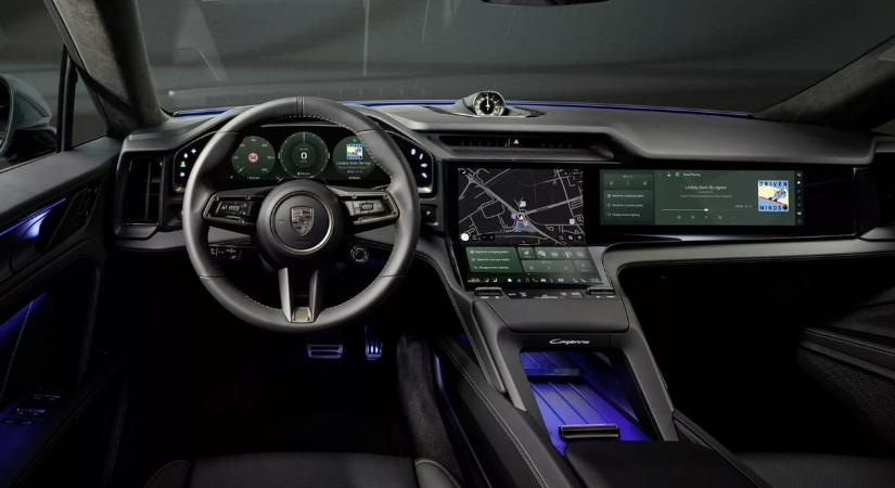 Az 1000 lóerős új Porsche Cayenne kijelző túladagolásban szenved