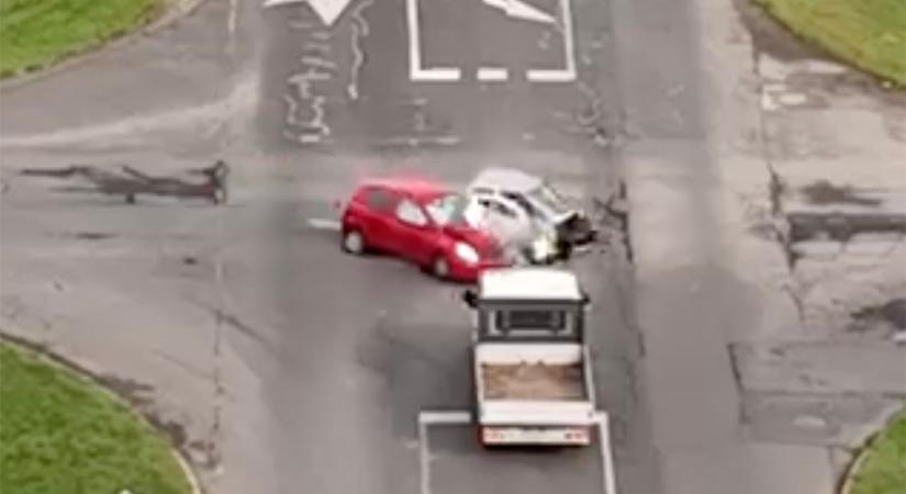 Rendőrségi drónozás közben történt hatalmas baleset Barcson