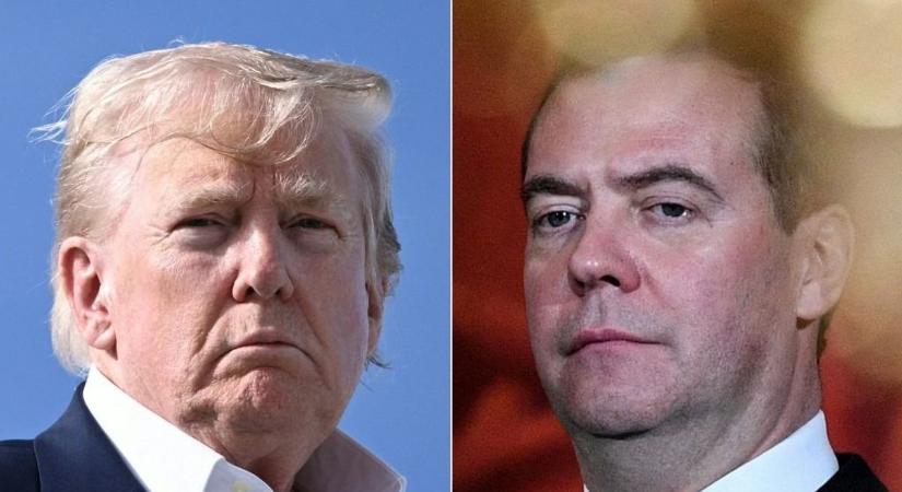 Nem bír egymással Trump és Medvegyev, folyamatosan üzengetnek egymásnak