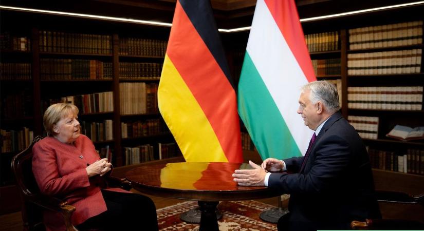 Váratlan vendég érkezett a Karmelitába: Angela Merkelt fogadta Orbán Viktor