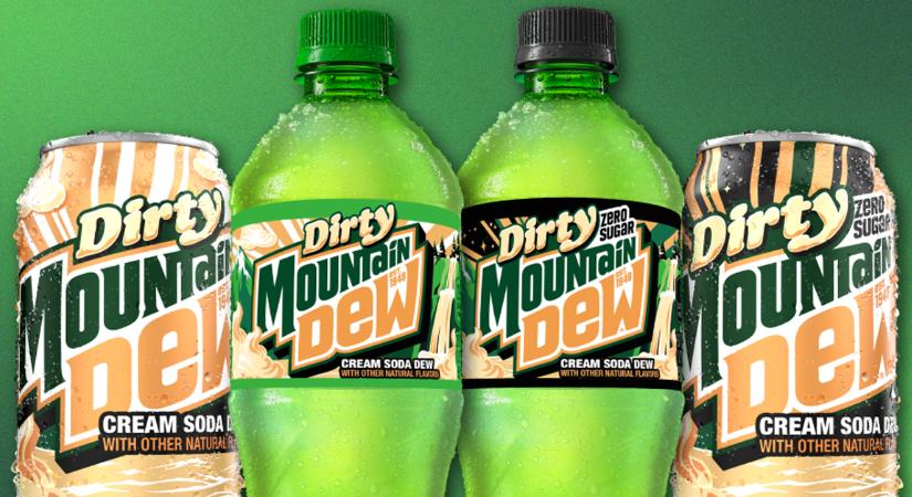 Beszáll PepsiCo a „dirty soda” őrületbe – jön a Dirty Mountain Dew Cream Soda