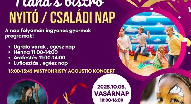 Családi nappal startol a Nana's Bistro