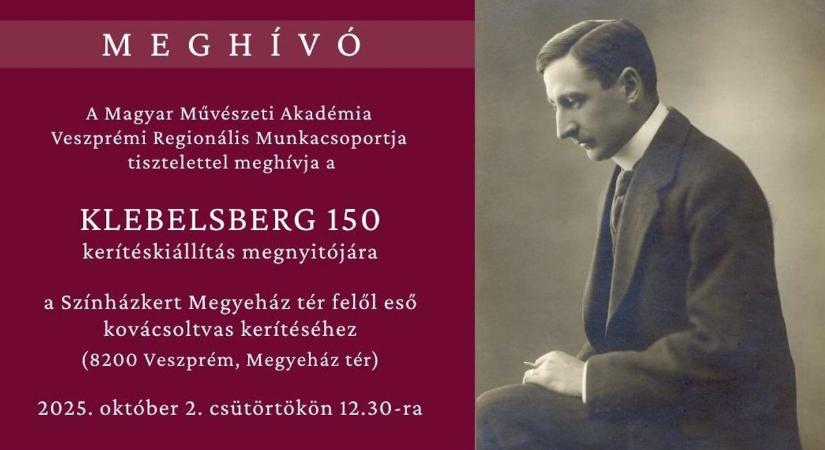 Klebelsberg Kuno-emlékkiállítás nyílik Veszprémben