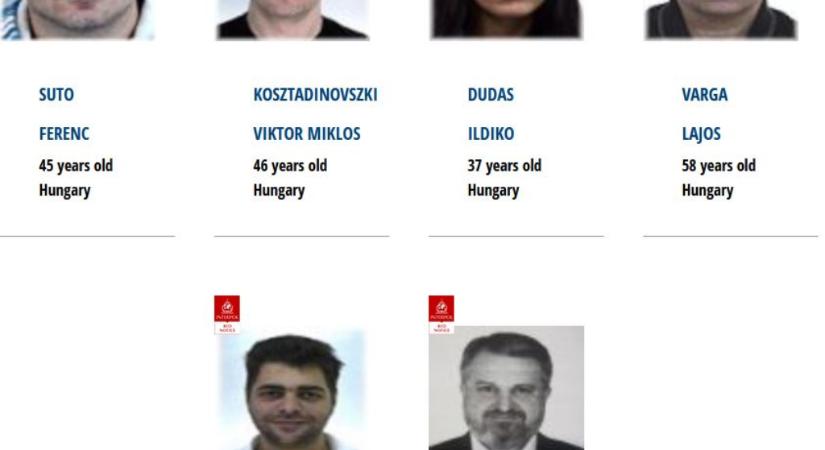 Börtön elől bujkál az Interpol körözési listáján szereplő hat magyar