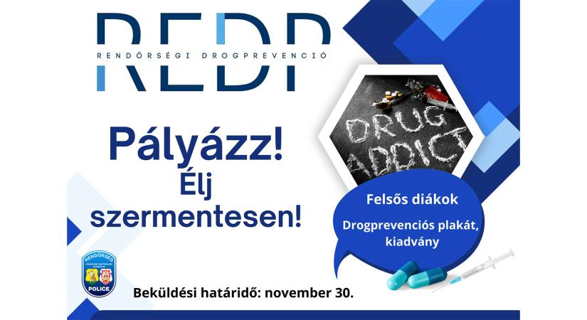Alkotói pályázatot hirdet diákok számára a rendőrség