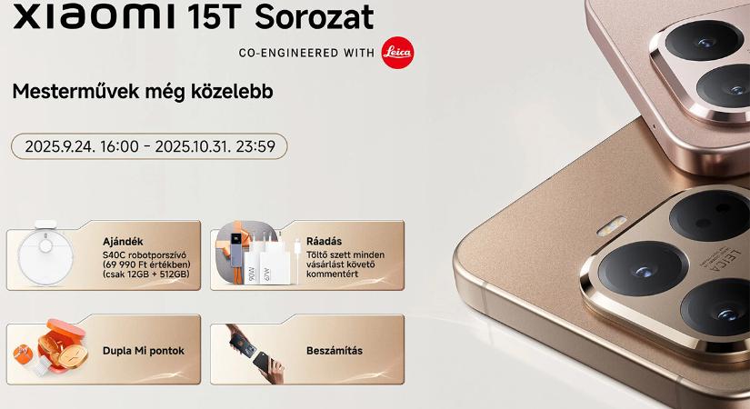 Akciófigyelő: Komoly kedvezményekkel és ajándékokkal startol a Xiaomi 15T széria