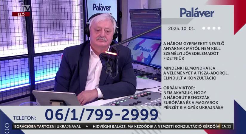 Orbán Viktor kemény üzenete: Nem akarjuk, hogy a háborút behozzák Európába – Paláver