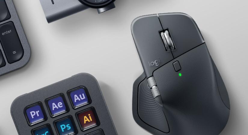 Megérkezett a Logitech MX Master sorozatának legújabb tagja a haptikus visszajelzéssel ellátott MX Master 4