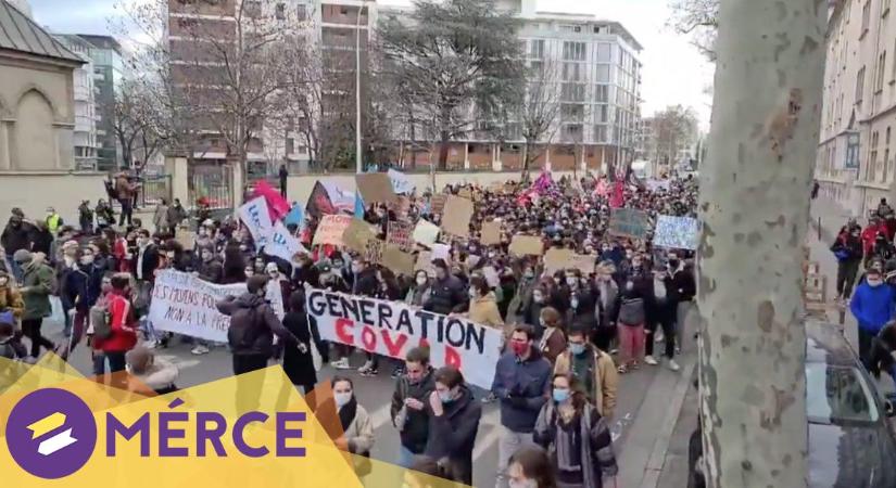 Célt ért a diákok tüntetése: különleges segélyt kap a járvány miatt egyik legelszegényedőbb csoport Franciaországban