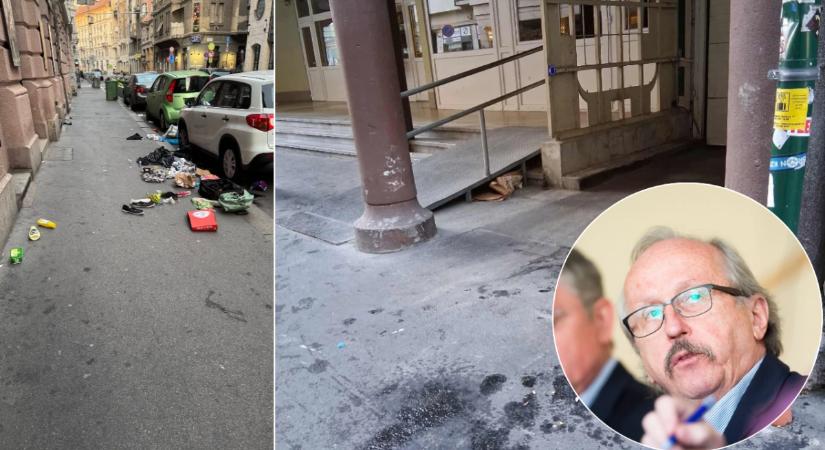 "Nem 1-2 csikk" - fotókkal bizonyítják a bulinegyed lakói, hogy tarthatatlan az élet Erzsébetvárosban