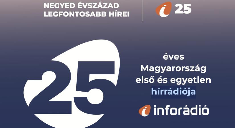 Huszonöt éves lett az InfoRádió