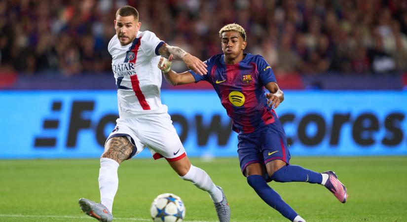 Az utolsó percben jött a hidegzuhany a Barcának a BL-címvédő PSG ellen